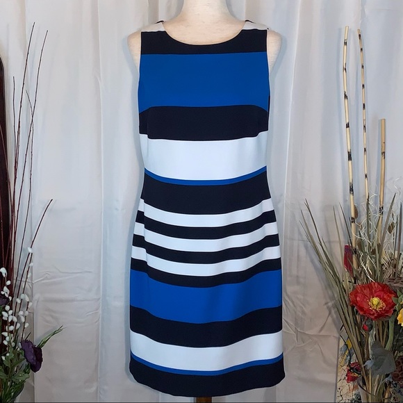 ⚠️Lauren by Ralph Lauren sleeveless color block striped dress. - Picture 3 of 13